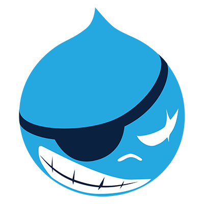 BADCamp.org logo with Drupal drop